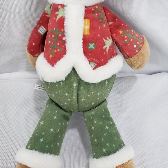 Mary Meyer Loosey Goosey Christmas Bear Plush Stuffed Toy 10 Inch Velour - Picture 3 of 10